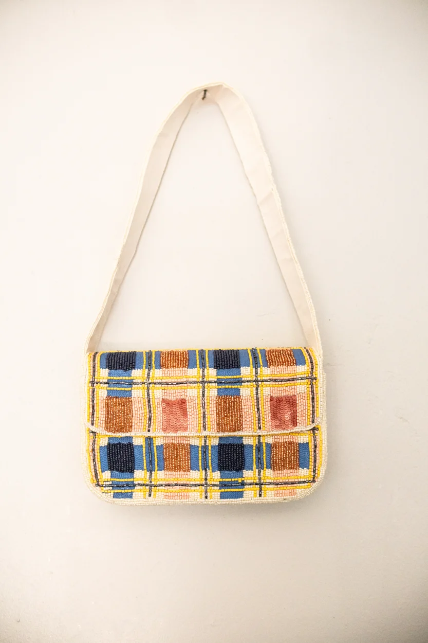Colour Study beaded handbag